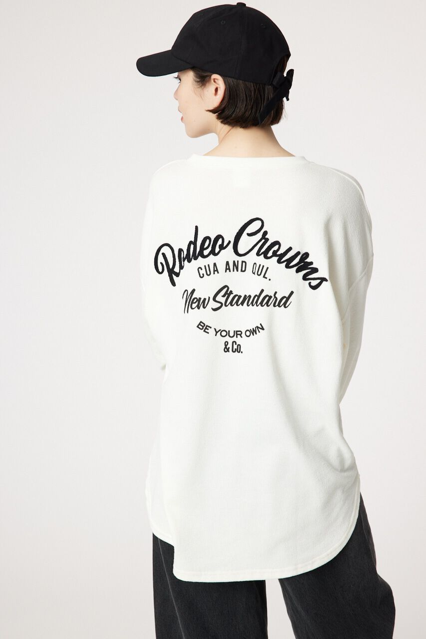 RODEO CROWNS「OG LOGO L/S Tシャツ」|Tシャツ・カットソー|O/WHT1