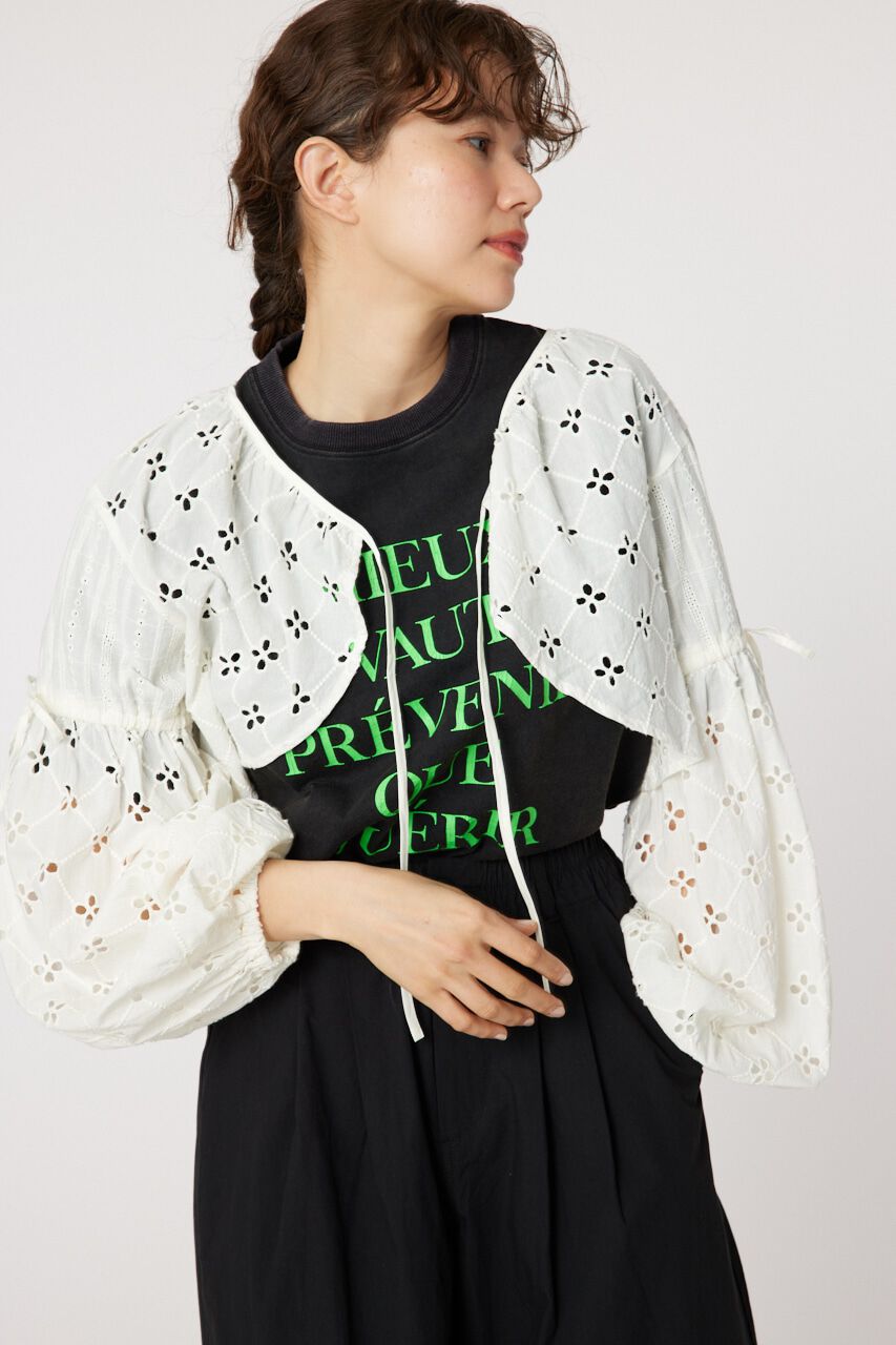 RODEO CROWNS「カットワークレースボレロ」|その他|O/WHT1