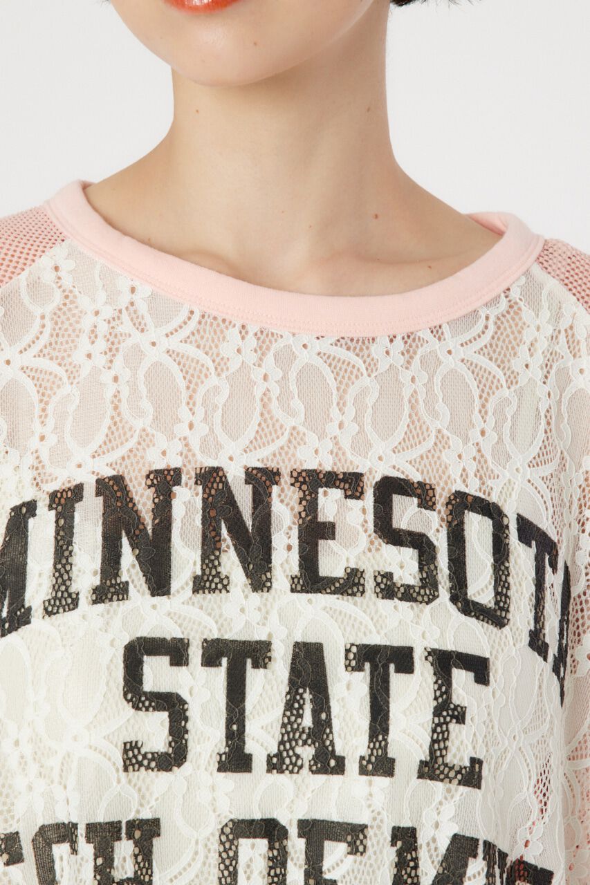 RODEO CROWNS「レースドッキングラグランシアートップス」|Tシャツ・カットソー|