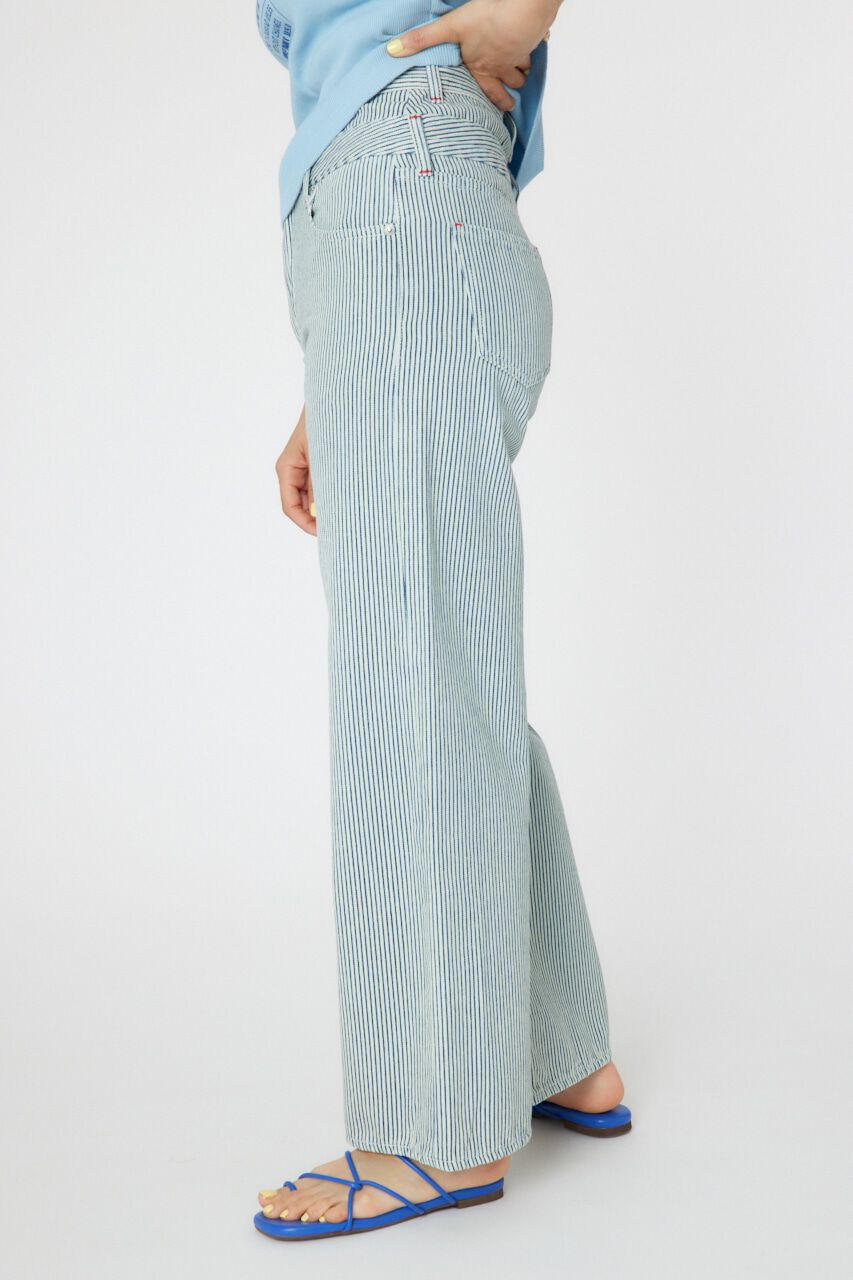 RODEO CROWNS「ダブルベルトウエストワイドパンツ」|デニム|