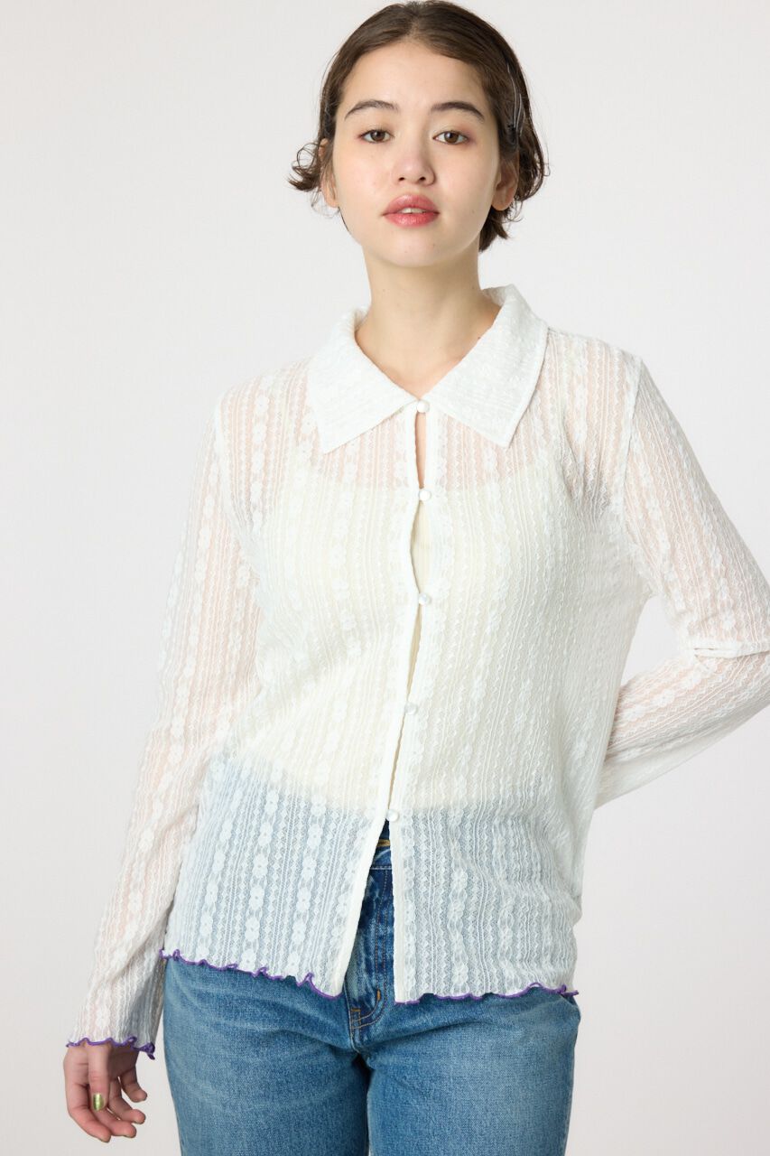 RODEO CROWNS「POINT COLOR シアーシャツ」|Tシャツ・カットソー|