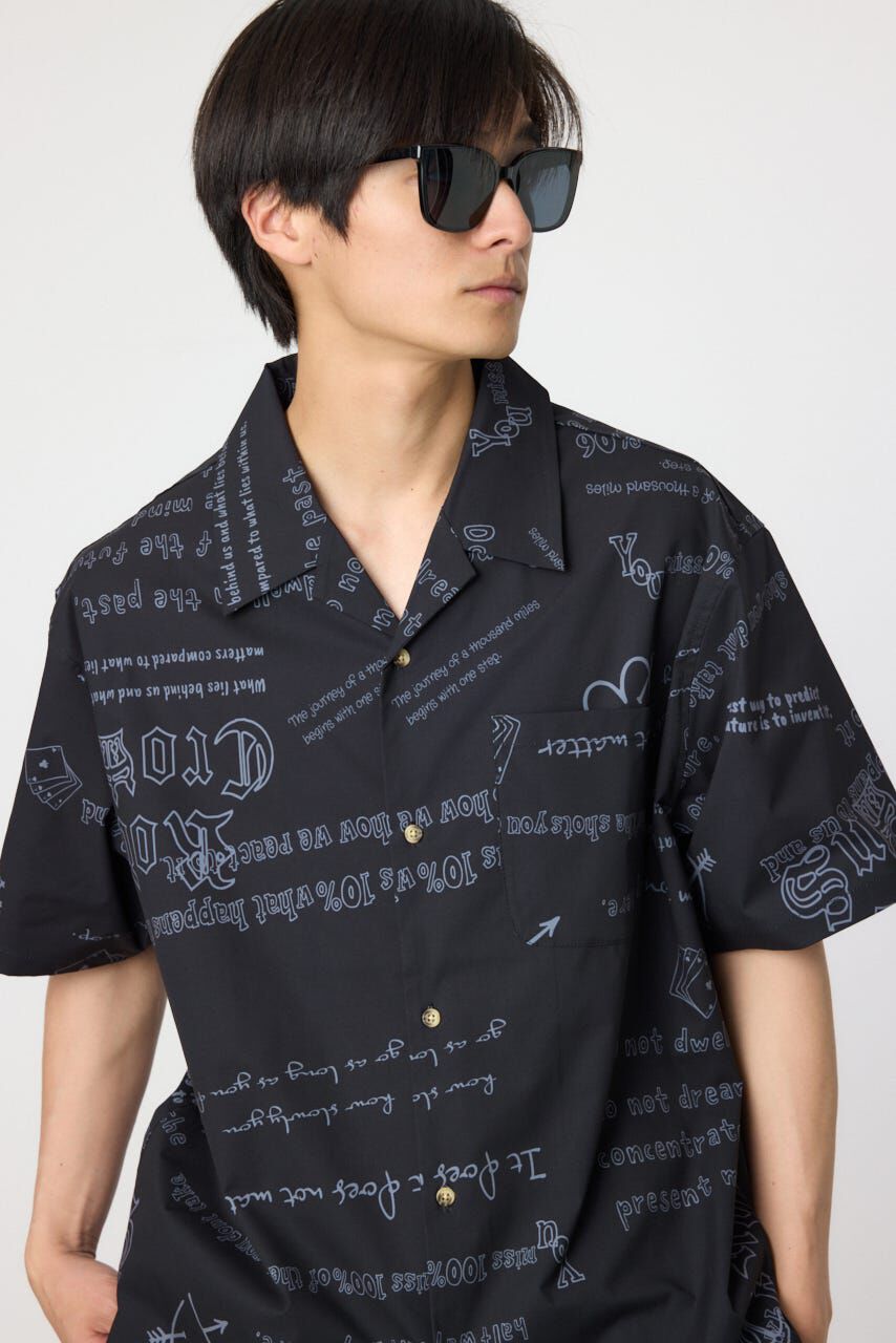 RODEO CROWNS「オールオーバーパターンシャツ」|シャツ・ブラウス|BLK