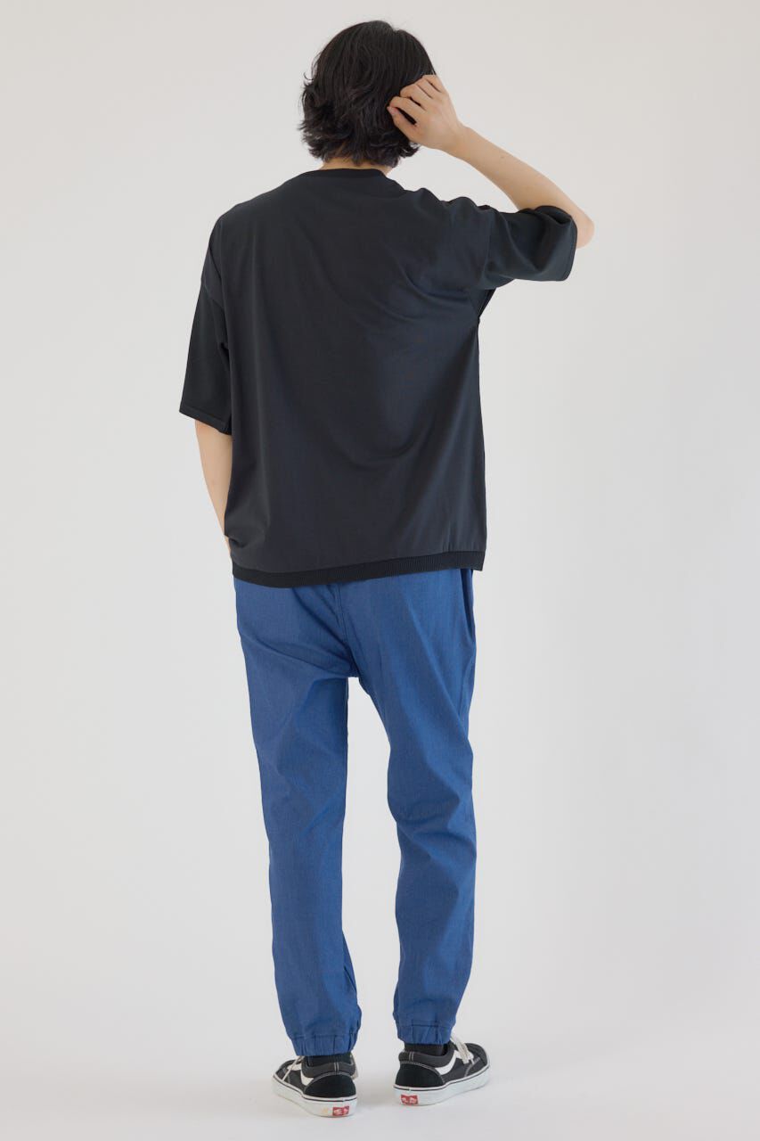 RODEO CROWNS「メンズCURVE LOGOコンビニットトップス」|Tシャツ・カットソー|