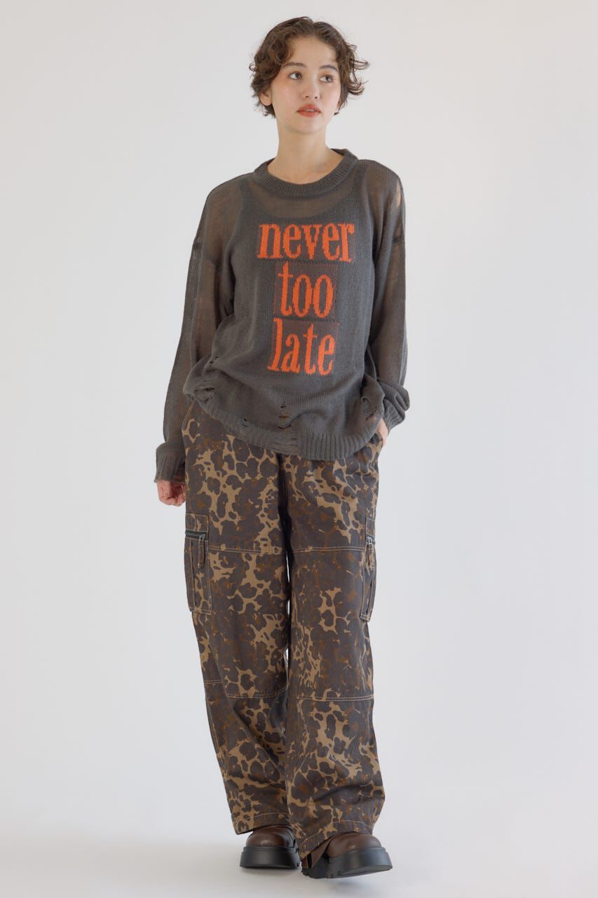 RODEO CROWNS「メッセージダメージニットトップス」|ニット・セーター|