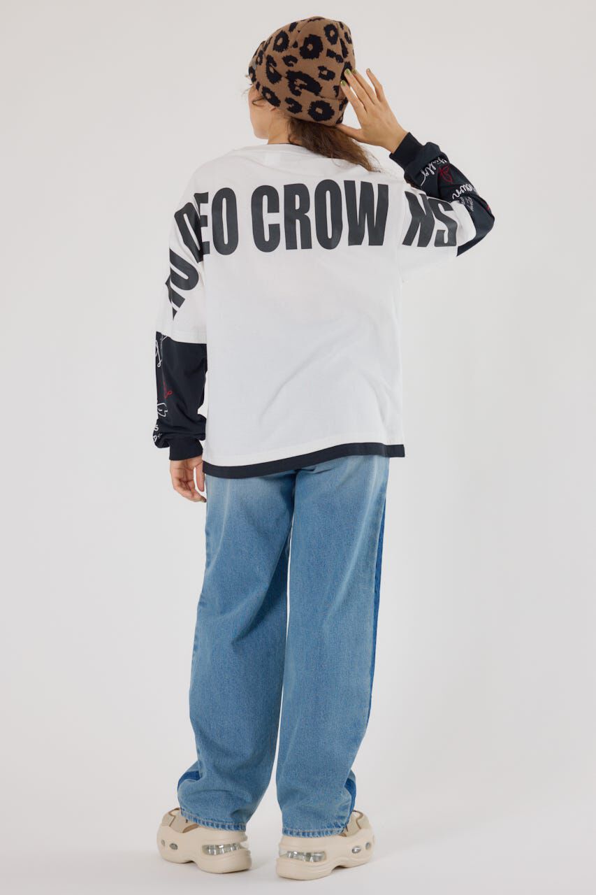 RODEO CROWNS「オーバーロゴレイヤードロングスリーブTシャツ」|Tシャツ・カットソー|