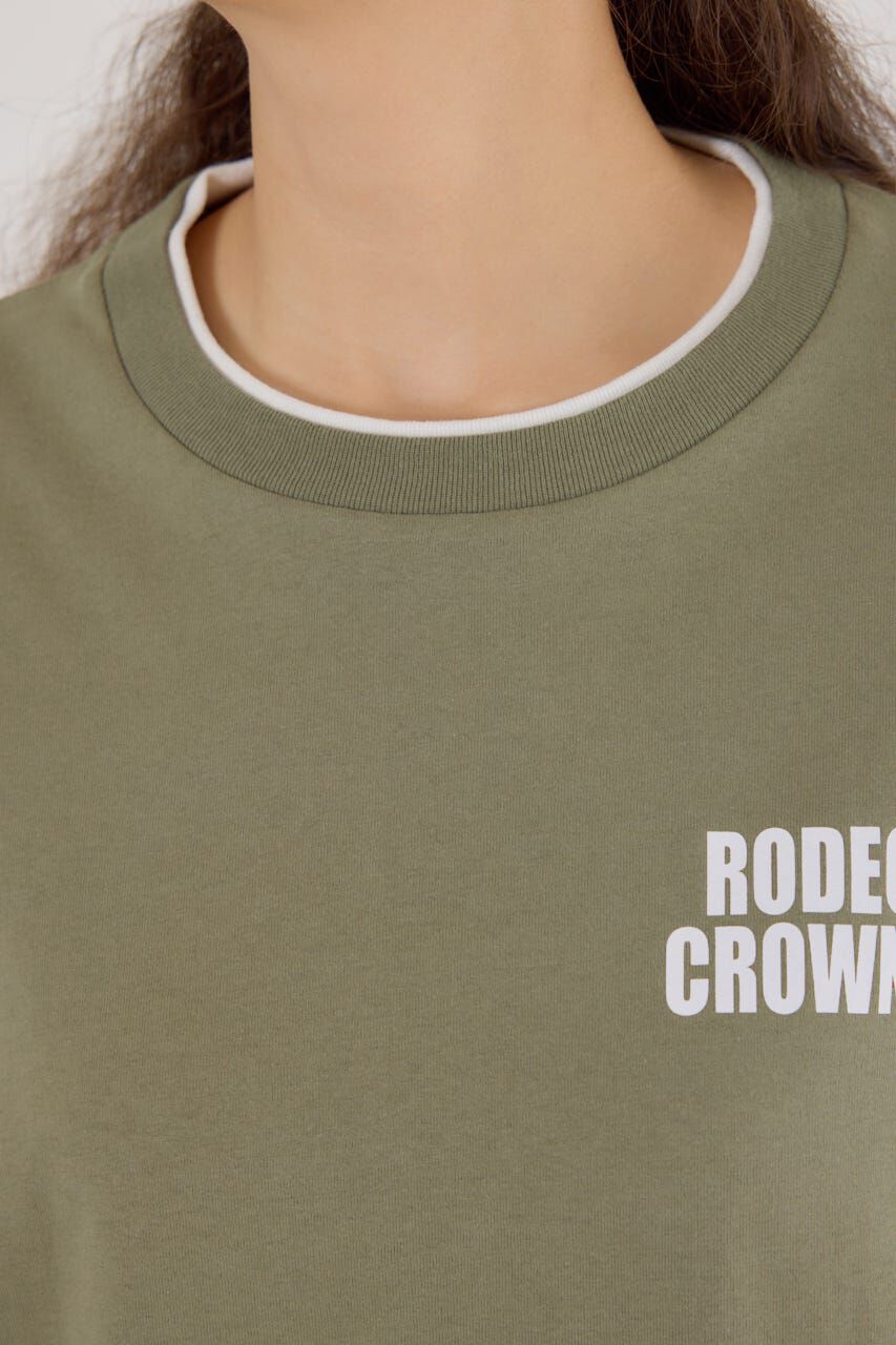 RODEO CROWNS「オーバーロゴレイヤードロングスリーブTシャツ」|Tシャツ・カットソー|