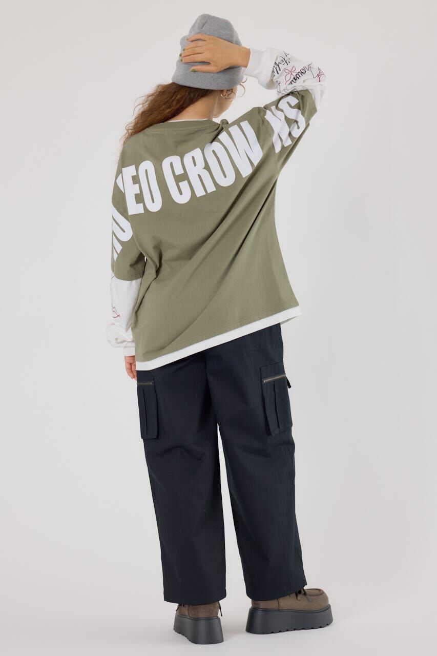 RODEO CROWNS「オーバーロゴレイヤードロングスリーブTシャツ」|Tシャツ・カットソー|