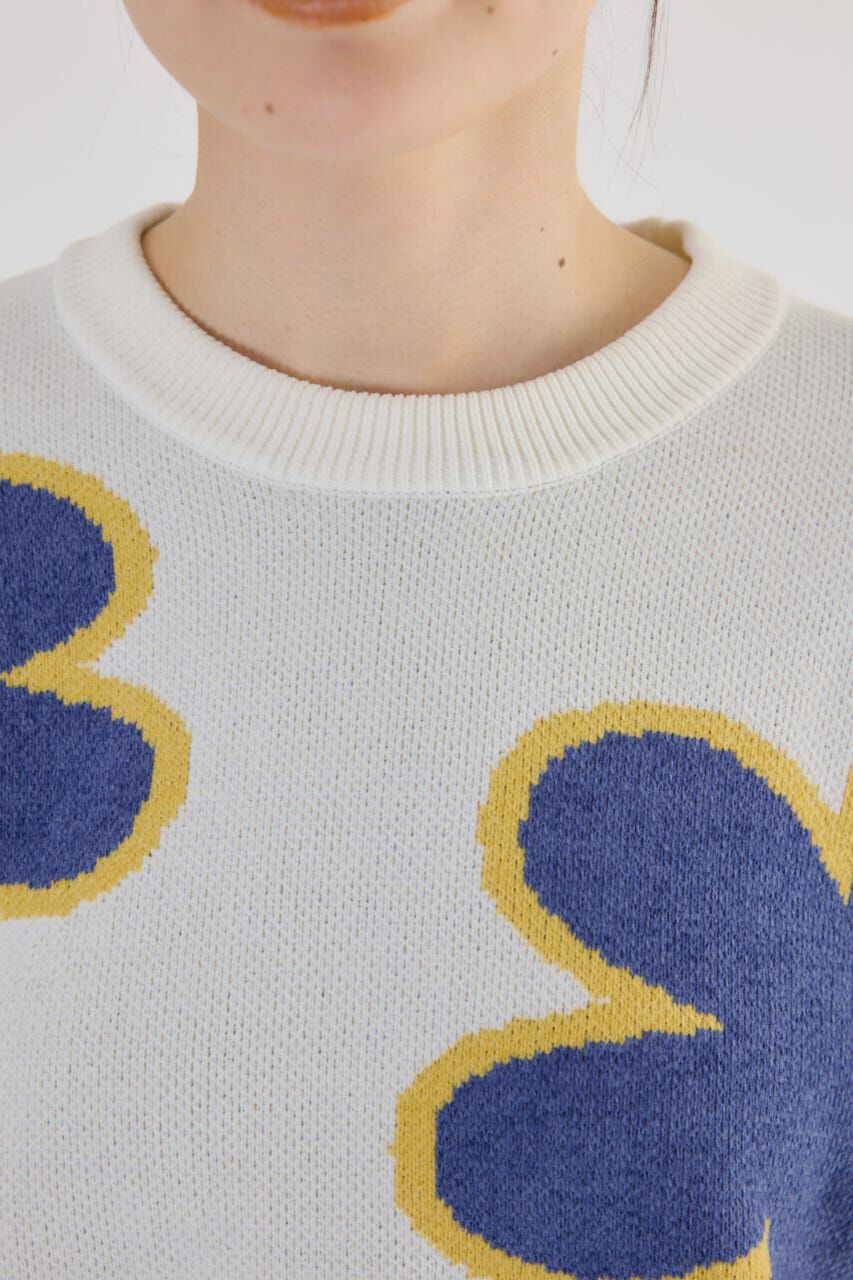 RODEO CROWNS「フラワーモールニットトップス」|ニット・セーター|