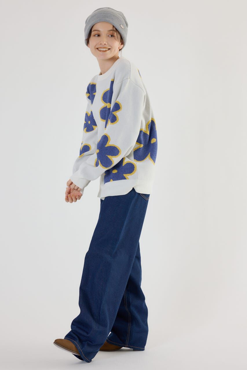 RODEO CROWNS「フラワーモールニットトップス」|ニット・セーター|