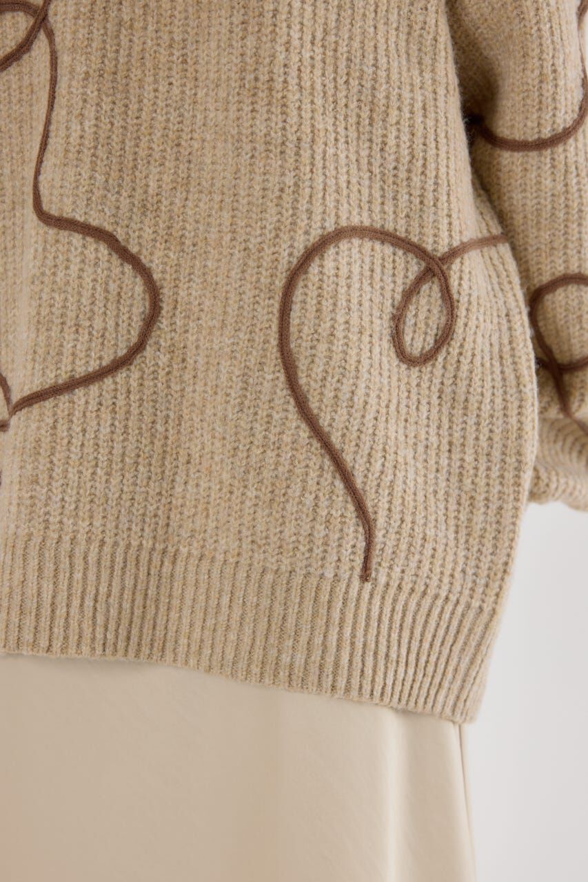 RODEO CROWNS「Embroideryラインロゴニットトップス」|ニット・セーター|