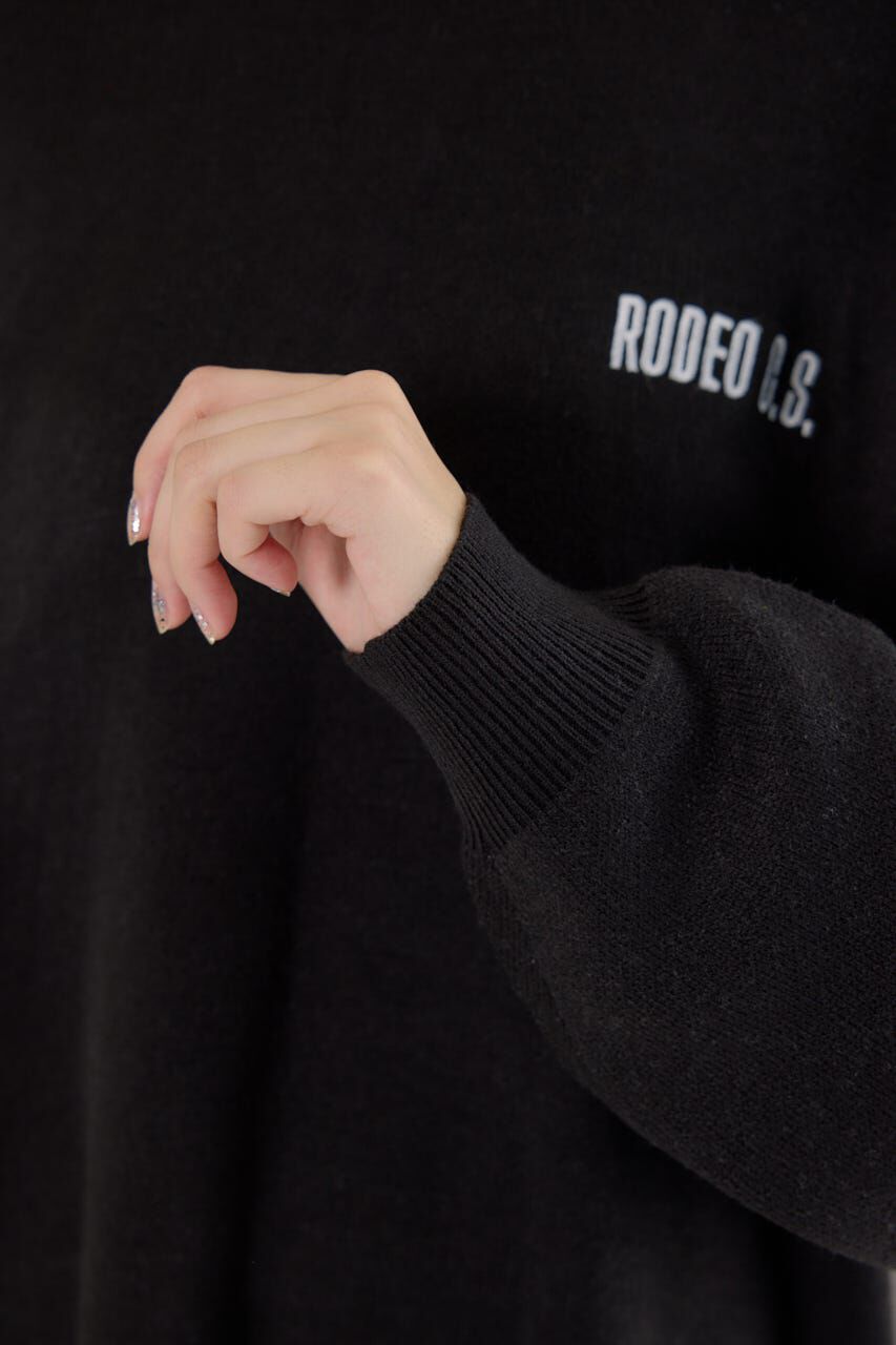 RODEO CROWNS「バックバイカラーロゴニットワンピース」|ワンピース|