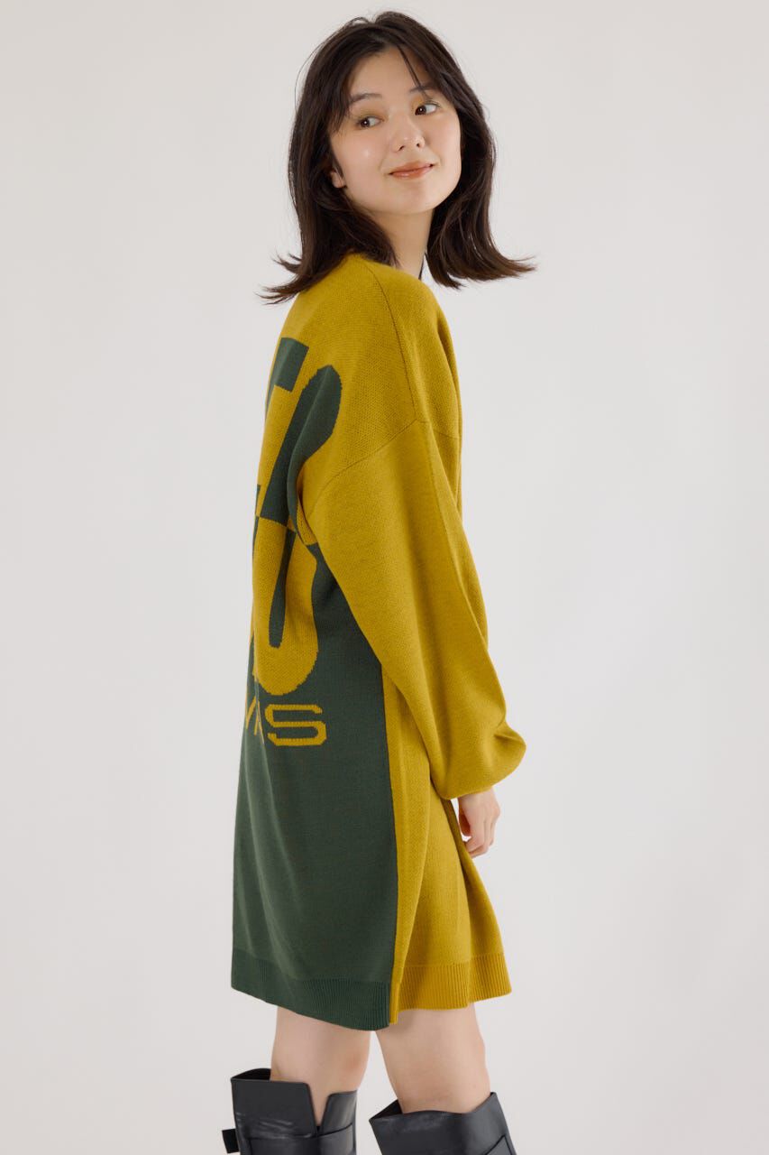 RODEO CROWNS「バックバイカラーロゴニットワンピース」|ワンピース|