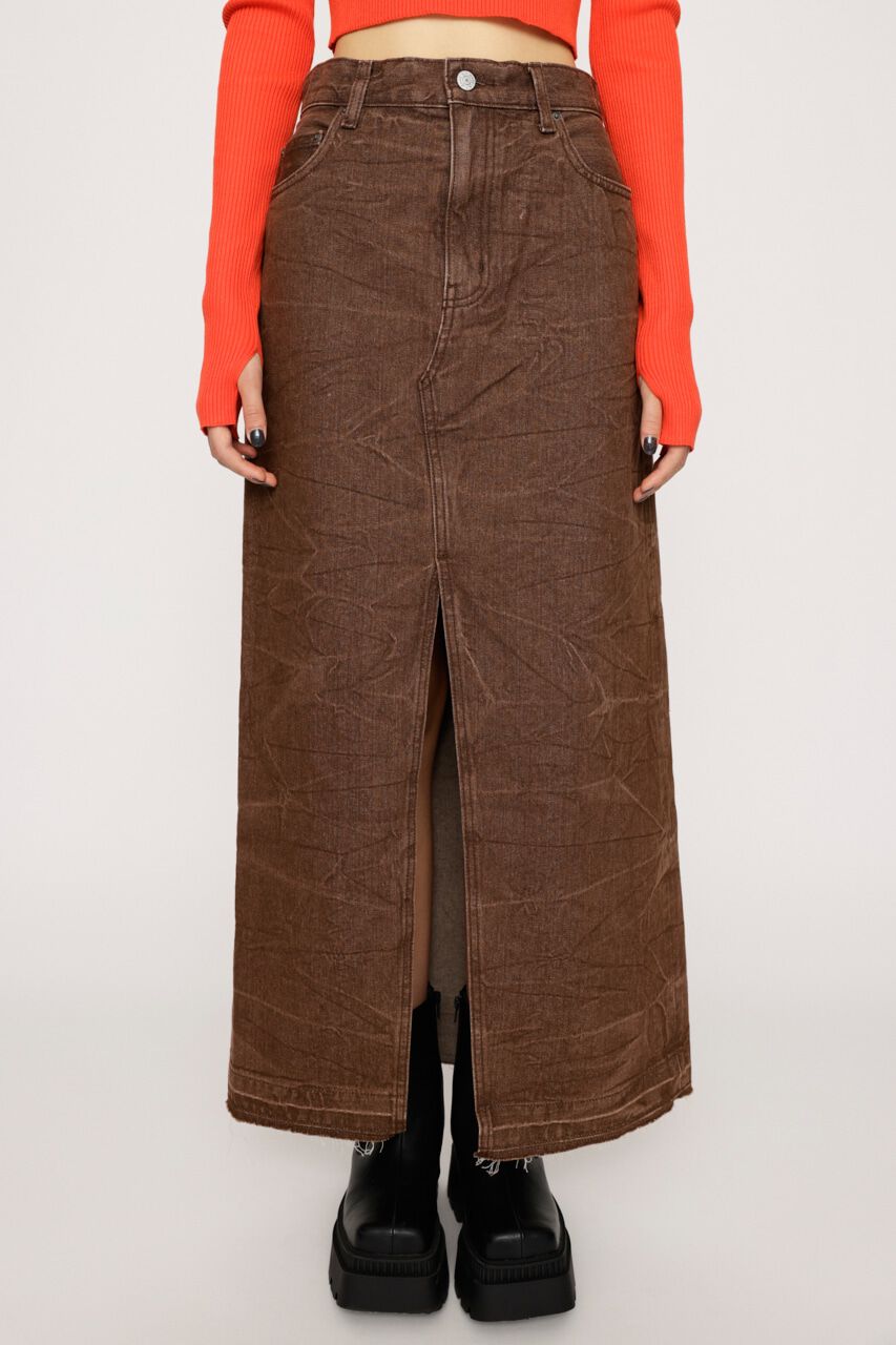 SLY「CRACK WASH LW SLIT SK-E」|スカート|