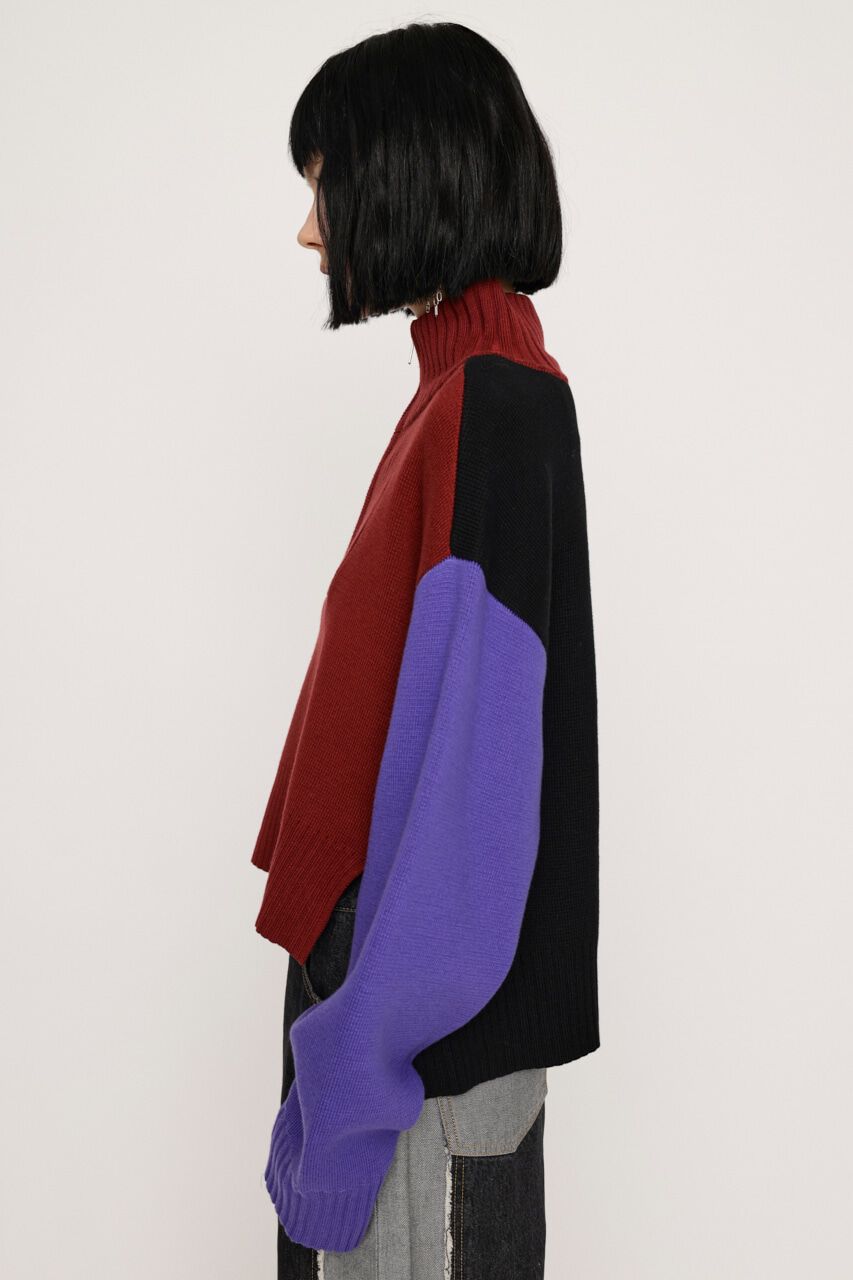 SLY「MILANO RIB ZIP トップス」|ニット・セーター|