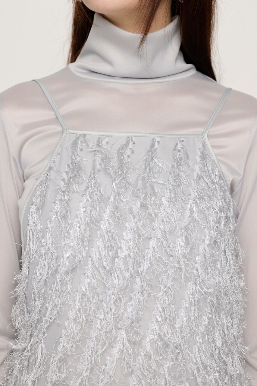 SLY「FRINGE JQ LONG CAMI DRESS 2P」|ワンピース|