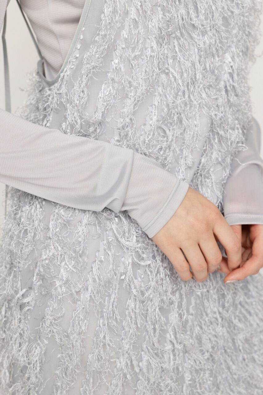 SLY「FRINGE JQ LONG CAMI DRESS 2P」|ワンピース|