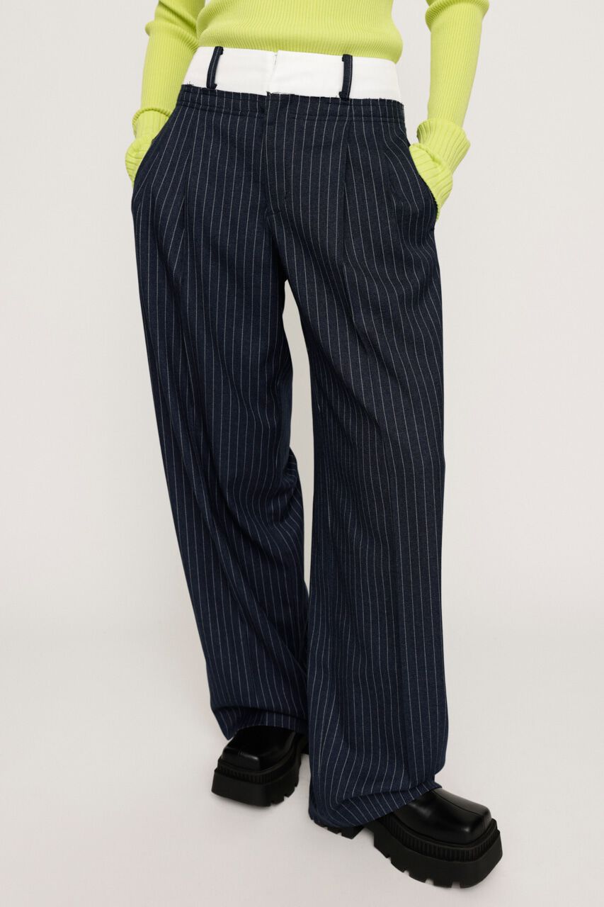 SLY「2 TUCKS LAYER STRAIGHT パンツ」|その他|M/NVY7