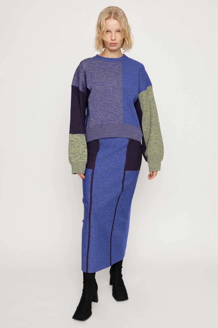 SLY「BLOCKING LIGHT KNIT トップス」|ニット・セーター|