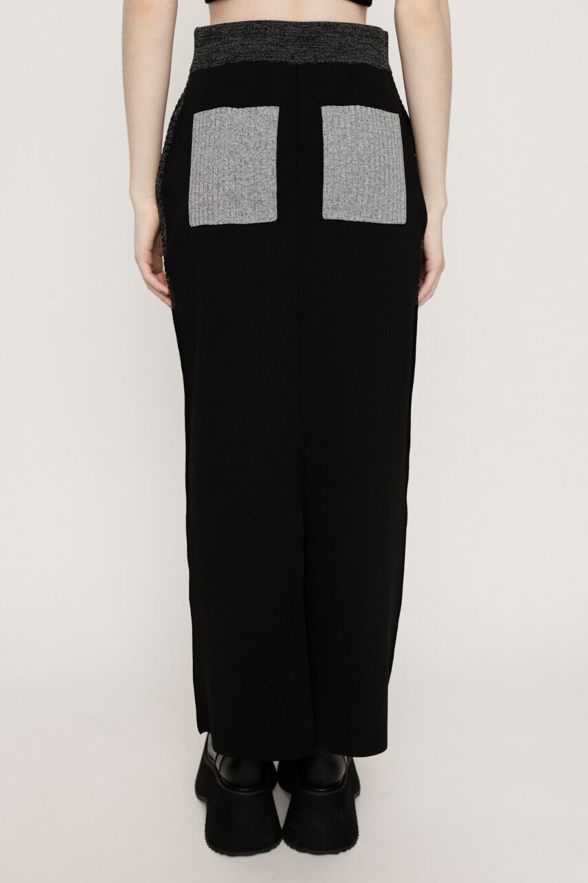 SLY「BLOCKING I LINE KNIT スカート」|スカート|