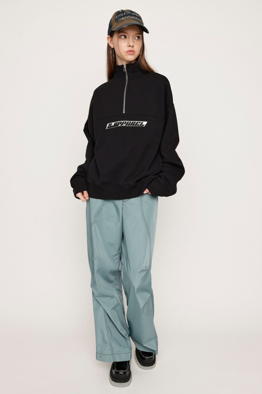 SLY「BI-COLOR HALF ZIP スウェット」|Tシャツ・カットソー|