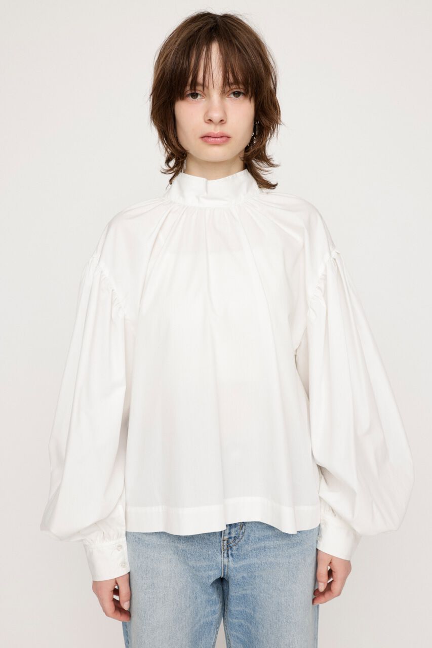 SLY「2WAY VOLUME SLEEVE ブラウス」|シャツ・ブラウス|O/WHT1