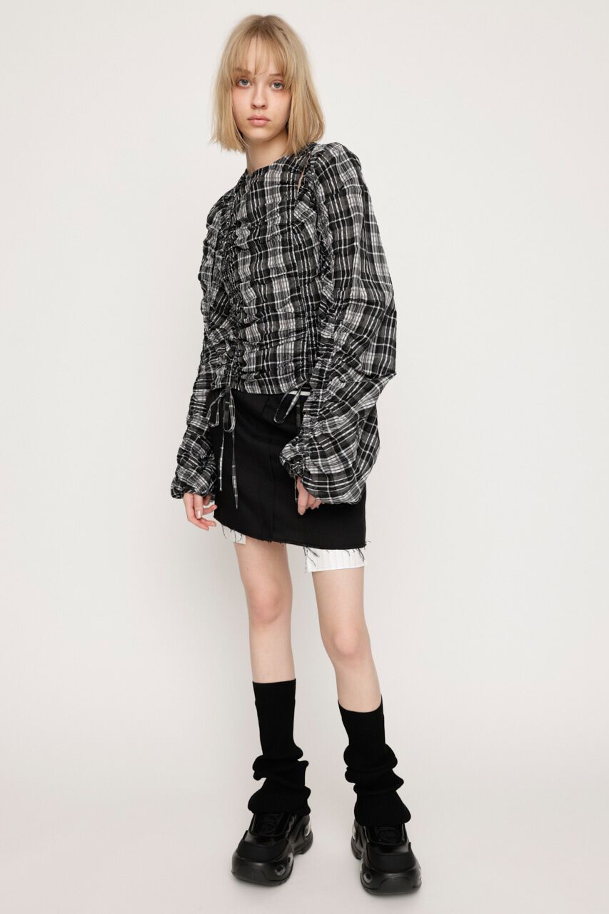 SLY「CUT OUT VOLUME SLEEVE トップス」|シャツ・ブラウス|