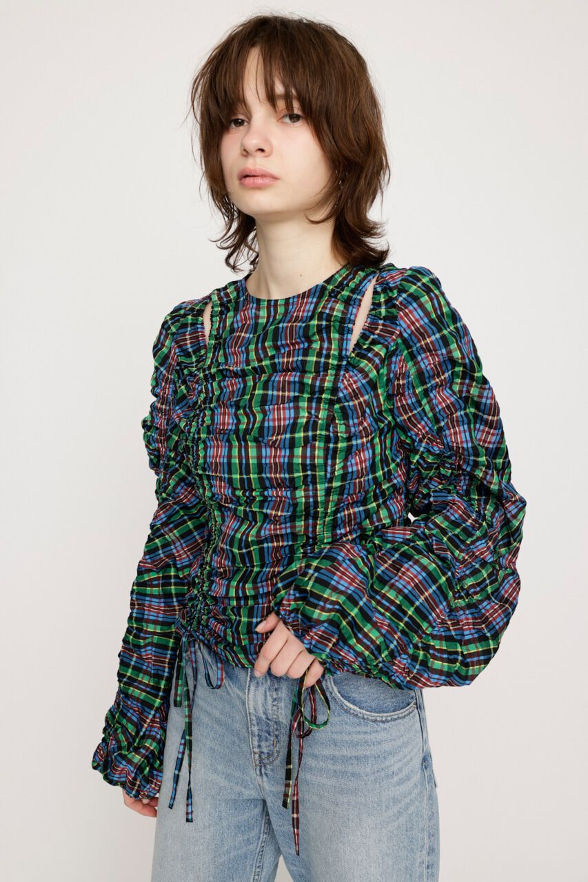 SLY「CUT OUT VOLUME SLEEVE トップス」|シャツ・ブラウス|Multi_1