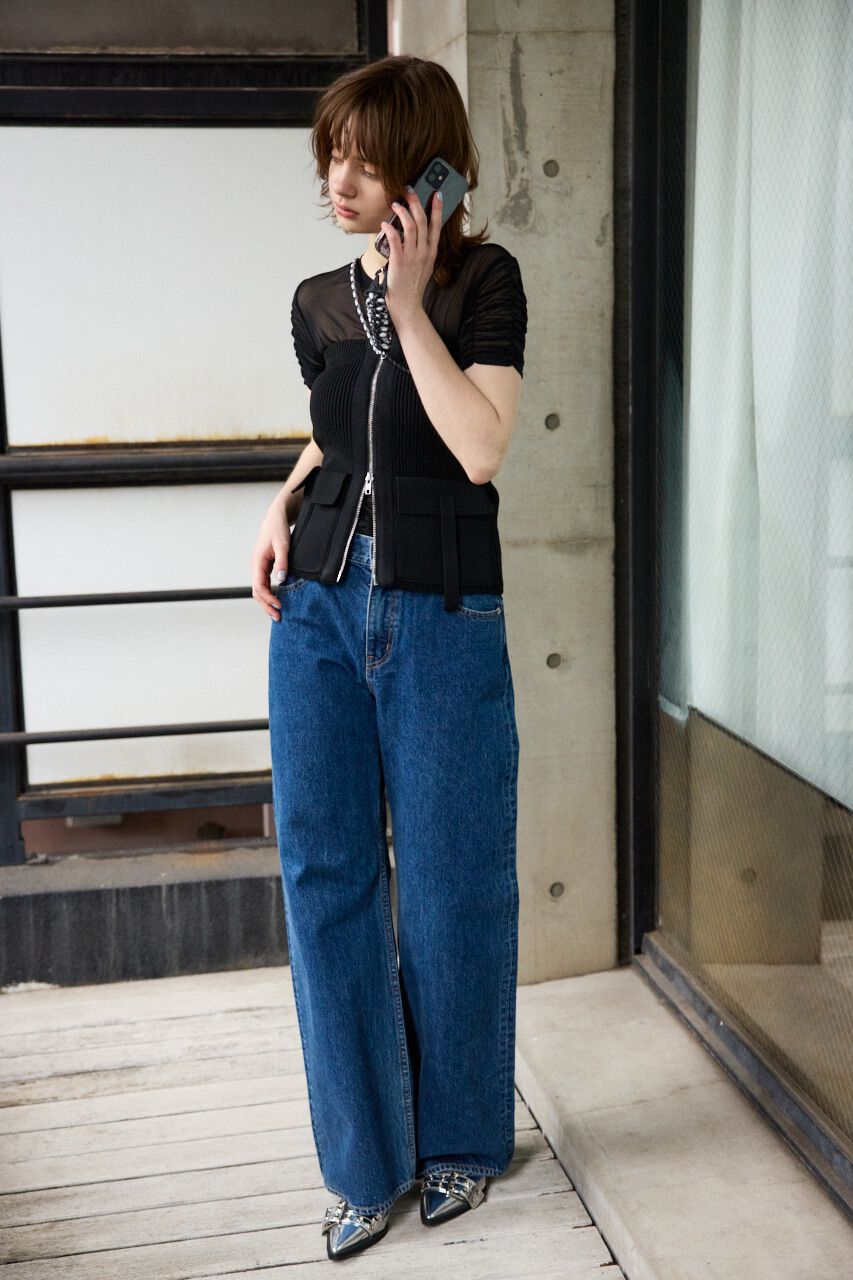 SLY「EB-STRAIGHT PT-C」|デニム|