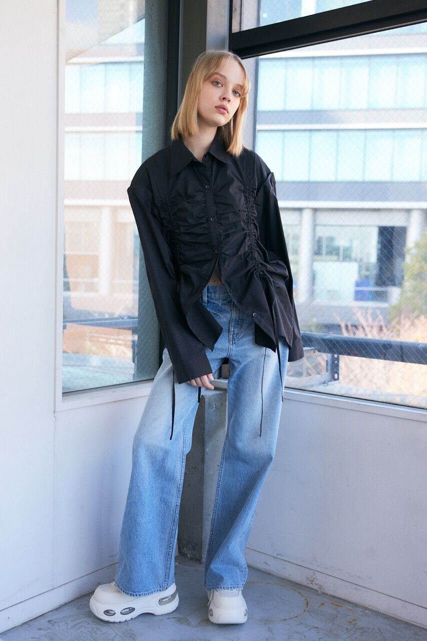 SLY「OPEN SHOULDER DROST シャツ」|シャツ・ブラウス|