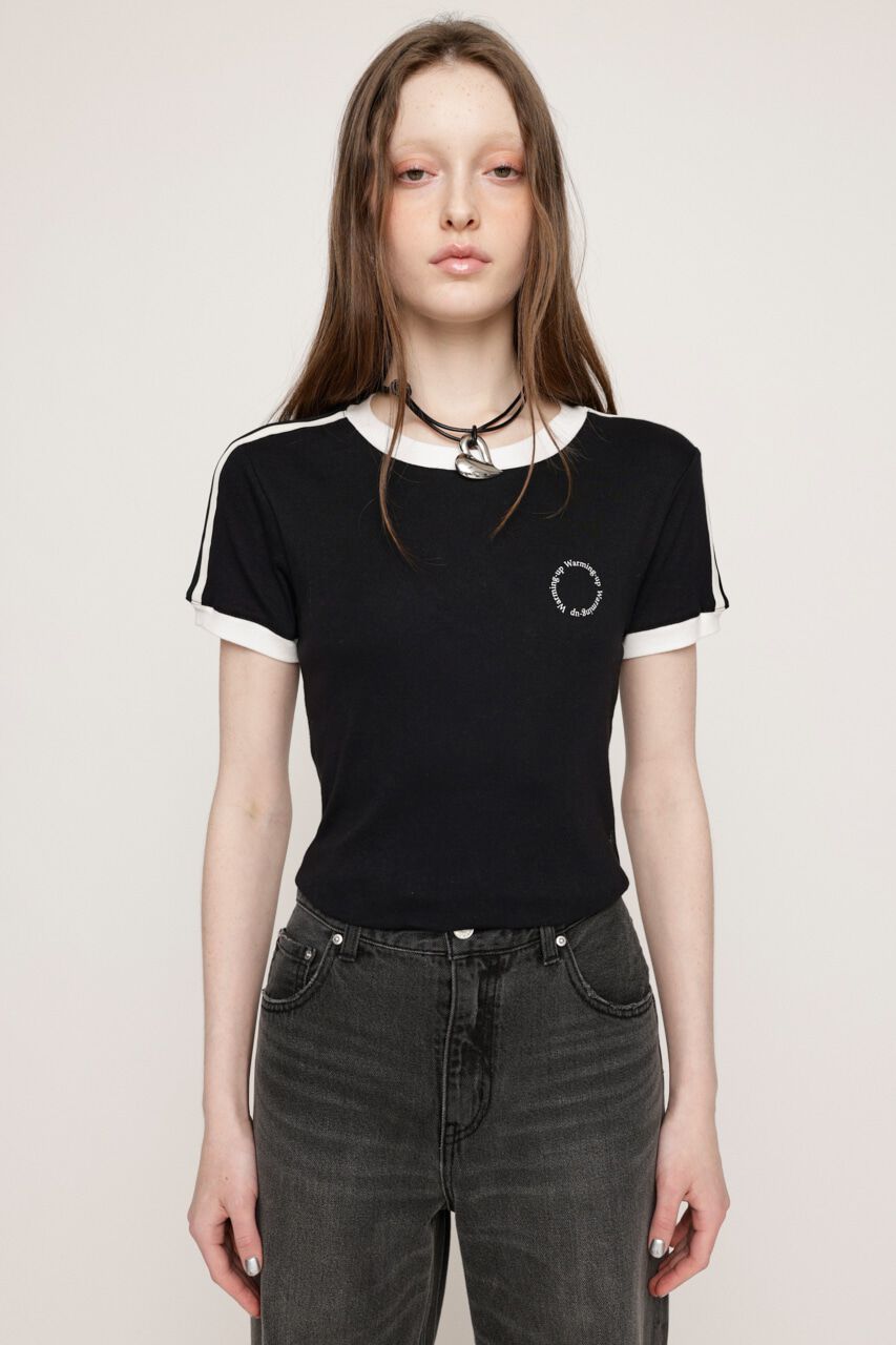 SLY「LINGER NECK LINE COMPACT Tシャツ」|Tシャツ・カットソー|BLK