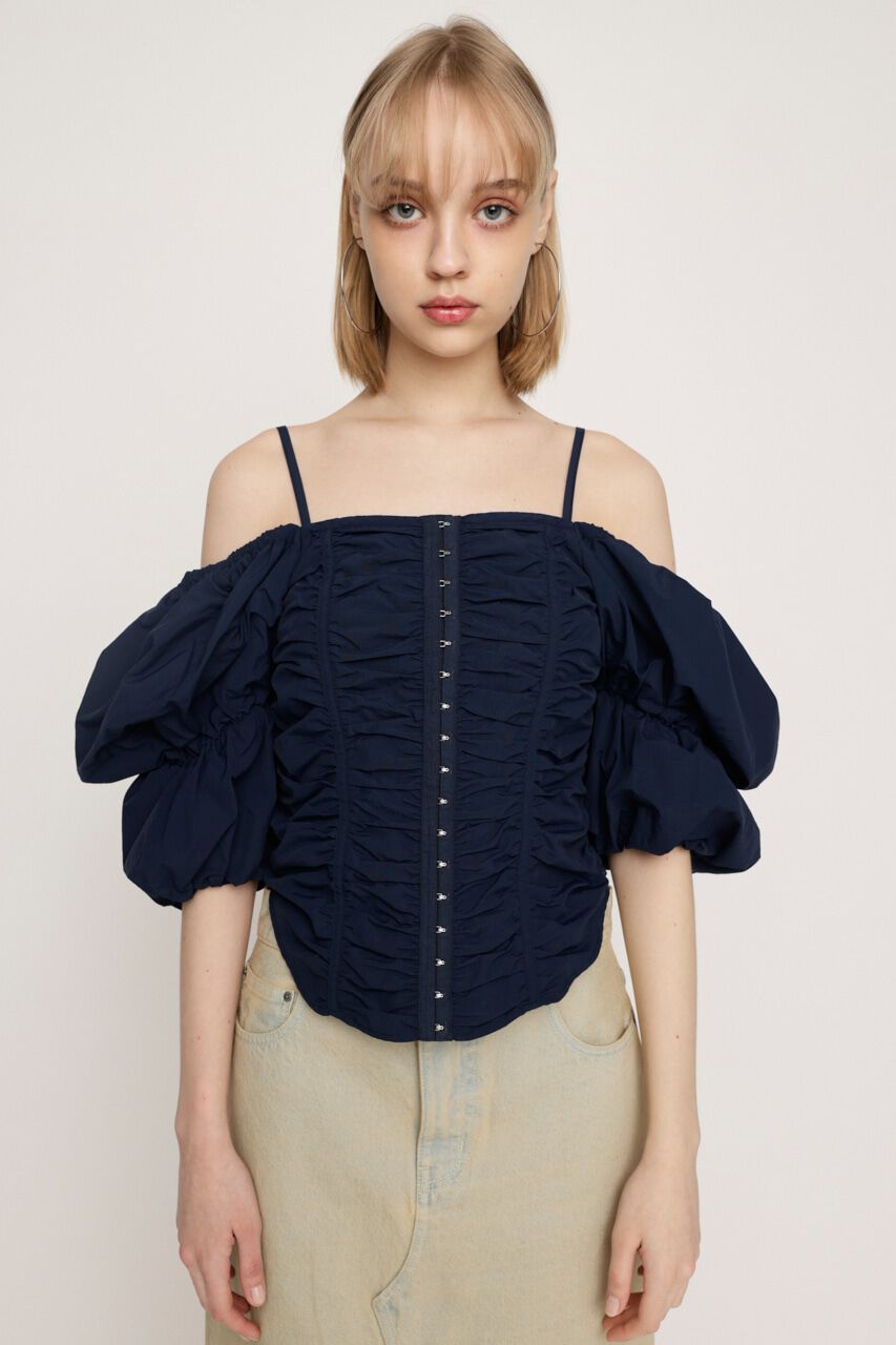 SLY「TIERED SLEEVE CORSET トップス」|シャツ・ブラウス|