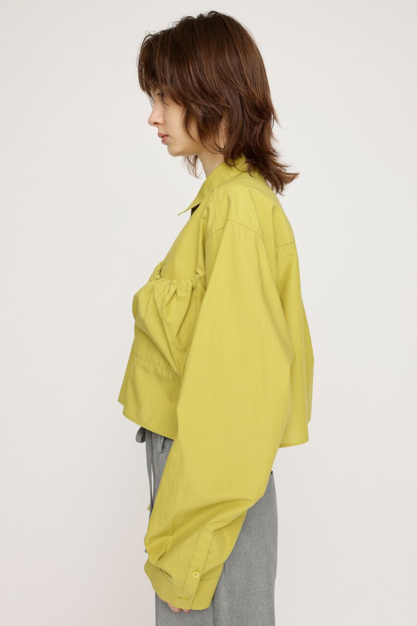 SLY「GATHER POCKET CROPPED シャツ」|シャツ・ブラウス|