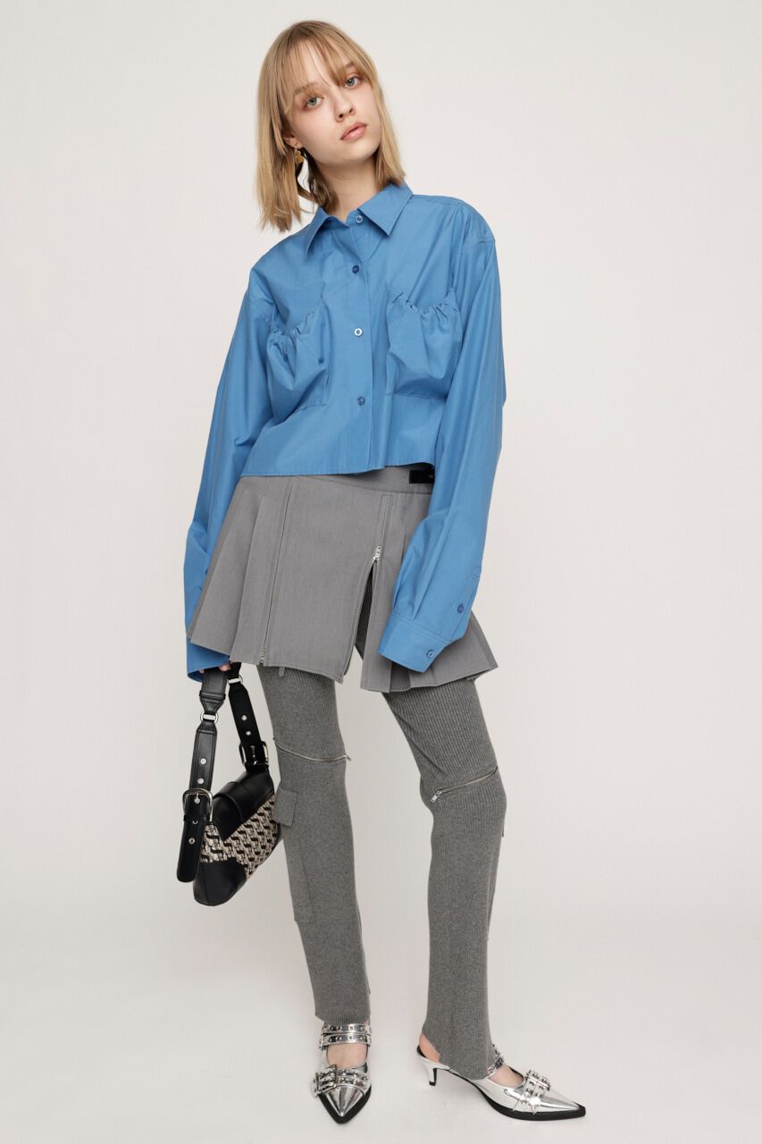 SLY「GATHER POCKET CROPPED シャツ」|シャツ・ブラウス|