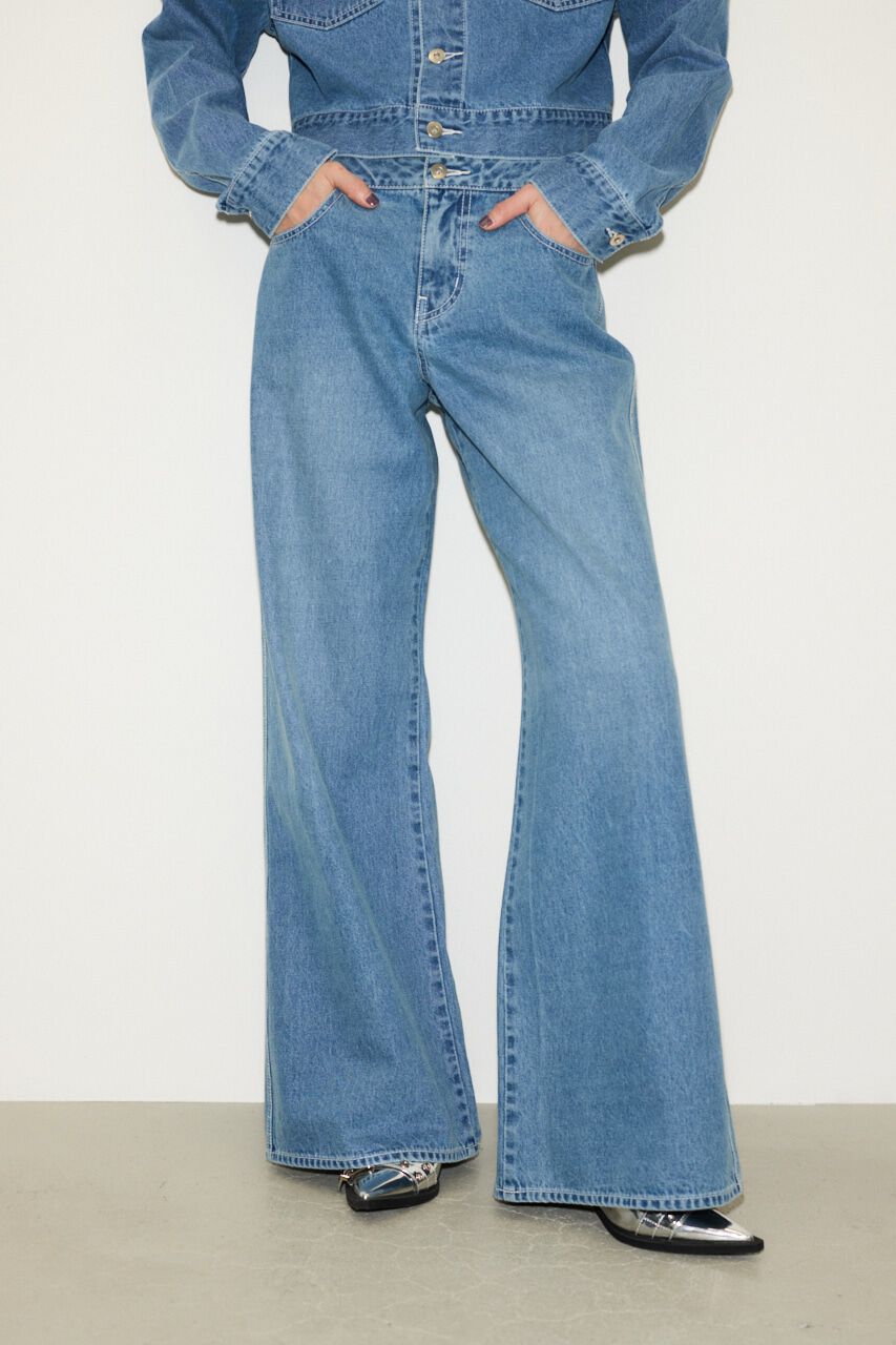 SLY「L／W LOOSE LEG PT-C」|デニム|L/BLU1