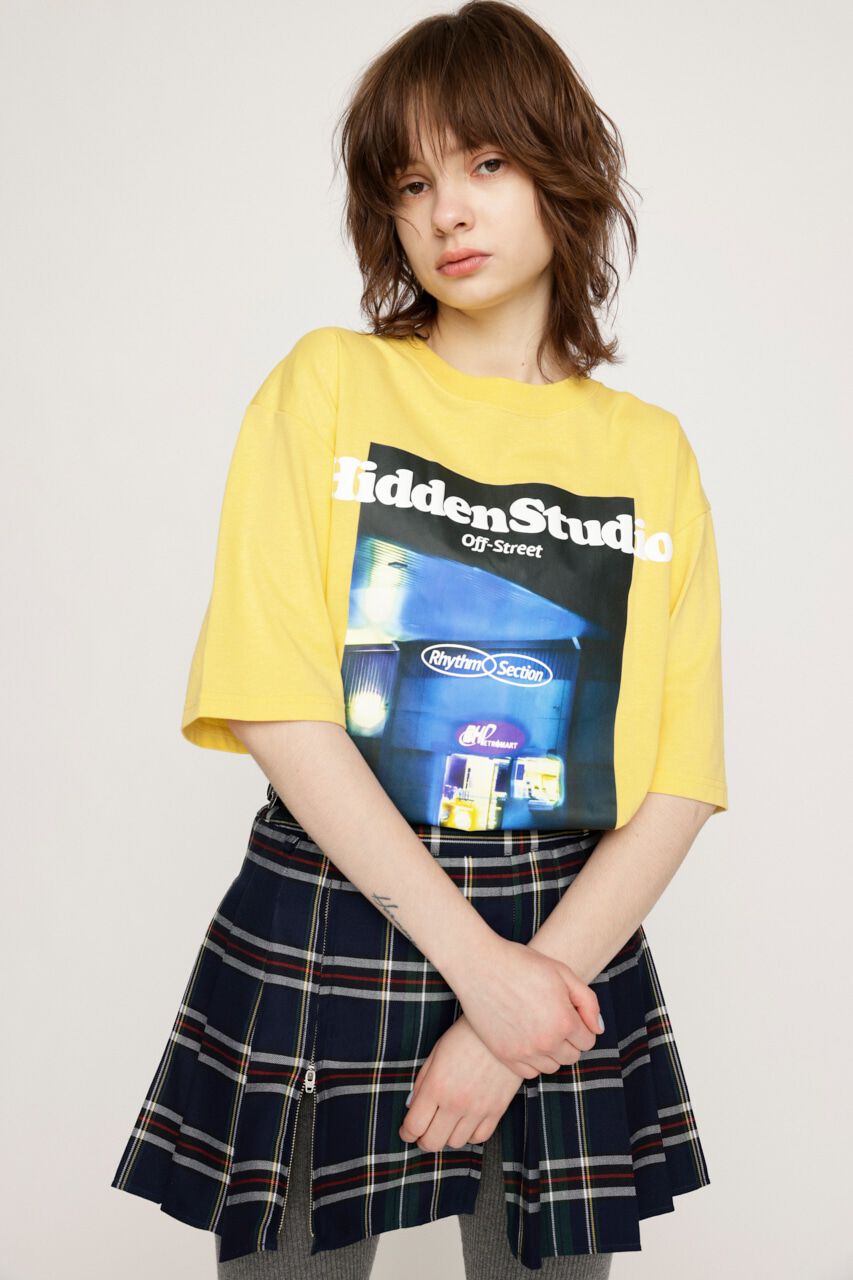SLY「PUFFER LOGO & PHOTO Tシャツ」|Tシャツ・カットソー|YEL