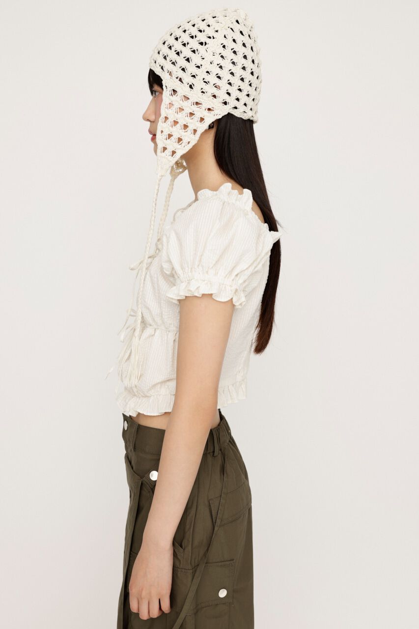 SLY「GATHER RIBBON ブラウス」|シャツ・ブラウス|