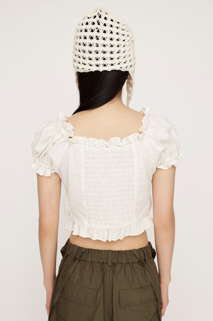 SLY「GATHER RIBBON ブラウス」|シャツ・ブラウス|