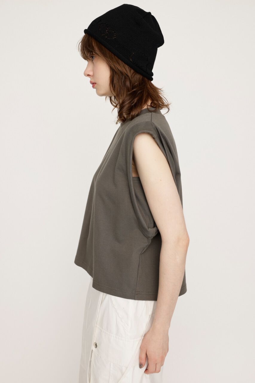 SLY「ROLL UP SLEEVE BOX トップス」|タンクトップ|