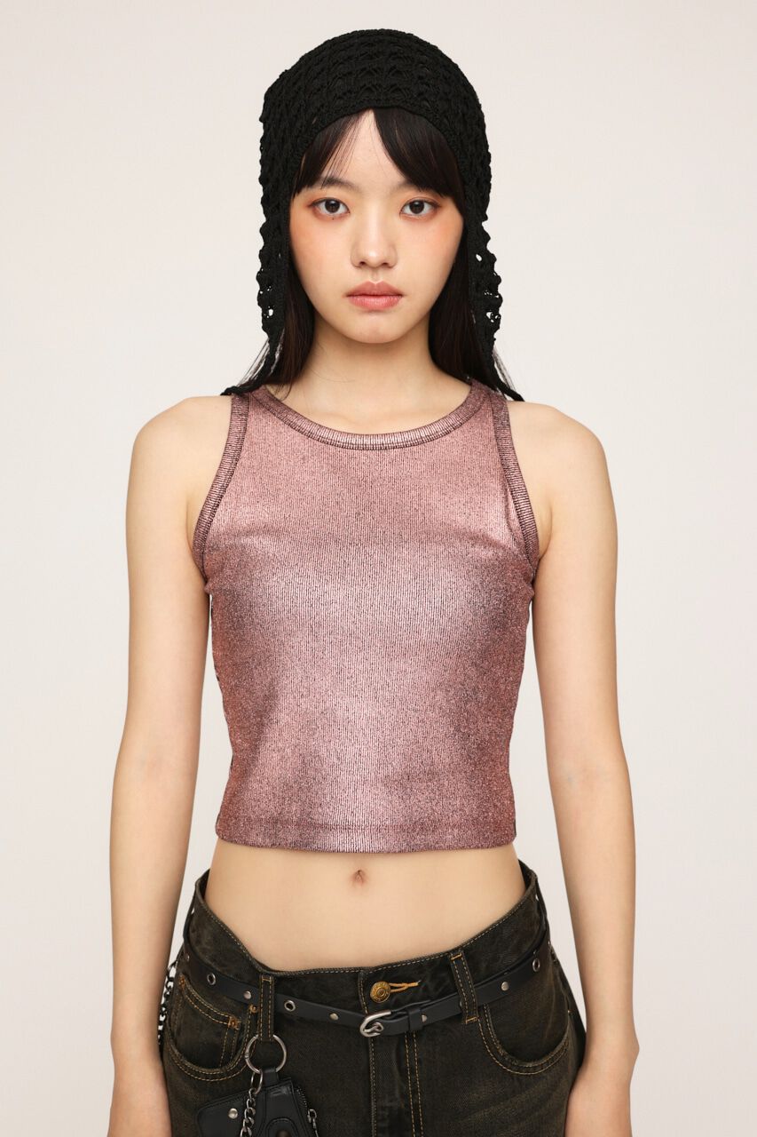 SLY「METALIC CUT タンクトップ」|タンクトップ|
