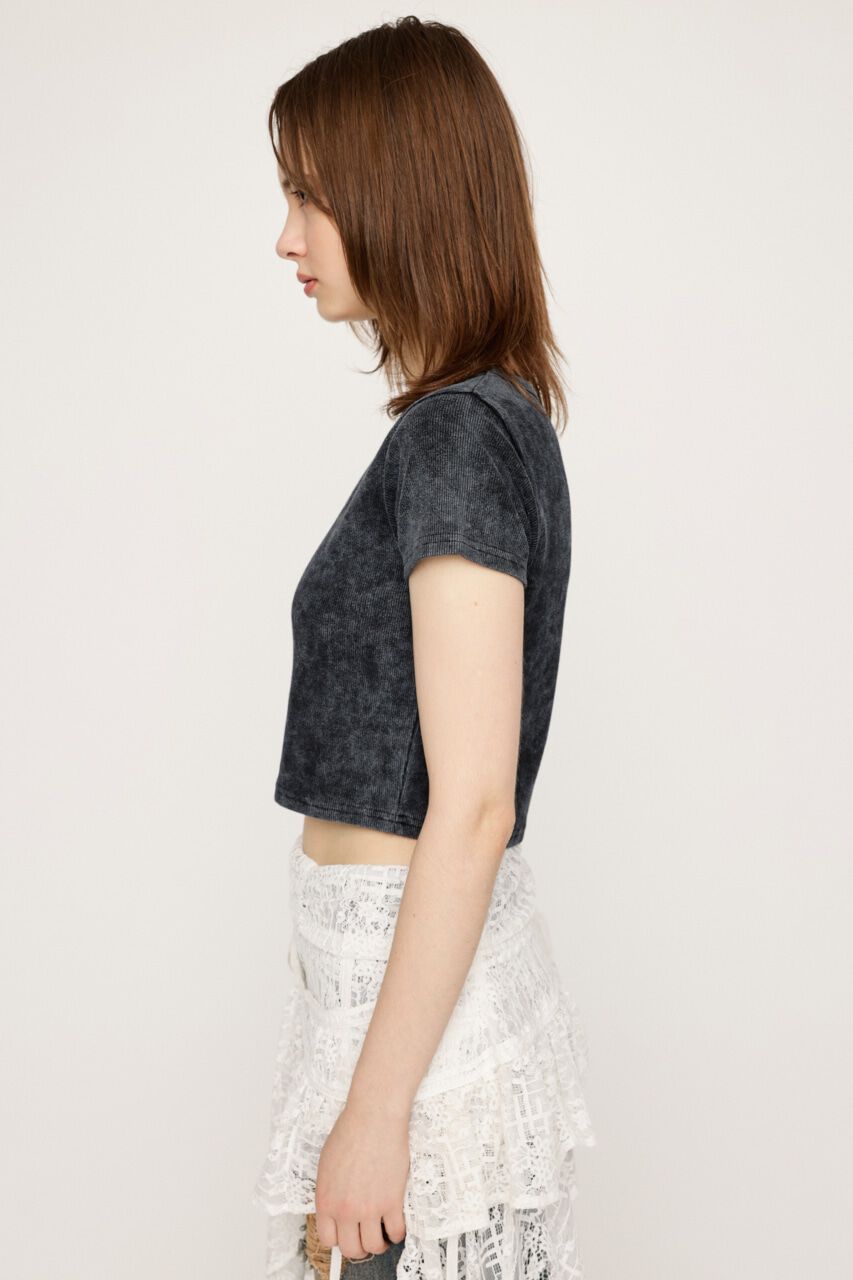 SLY「AGING CUT COMPACT トップス」|Tシャツ・カットソー|