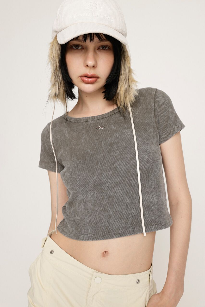 SLY「AGING CUT COMPACT トップス」|Tシャツ・カットソー|