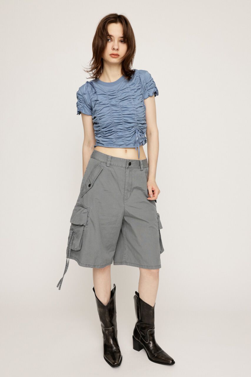 SLY「POCKET WIDE HALF パンツ」|その他|GRY
