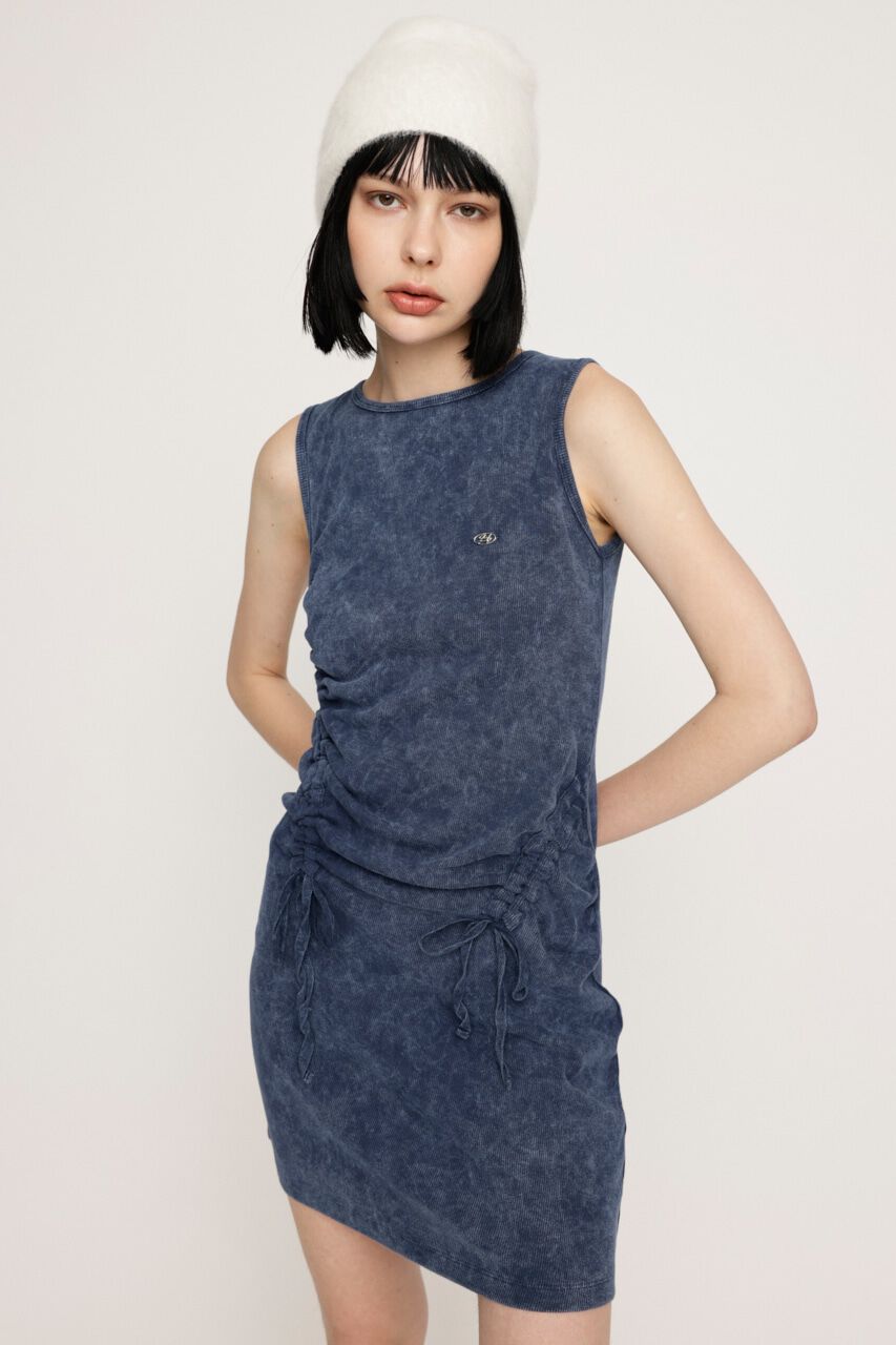 SLY「ASYMMETRY SHIRRING CUT ワンピース」|ワンピース|BLU
