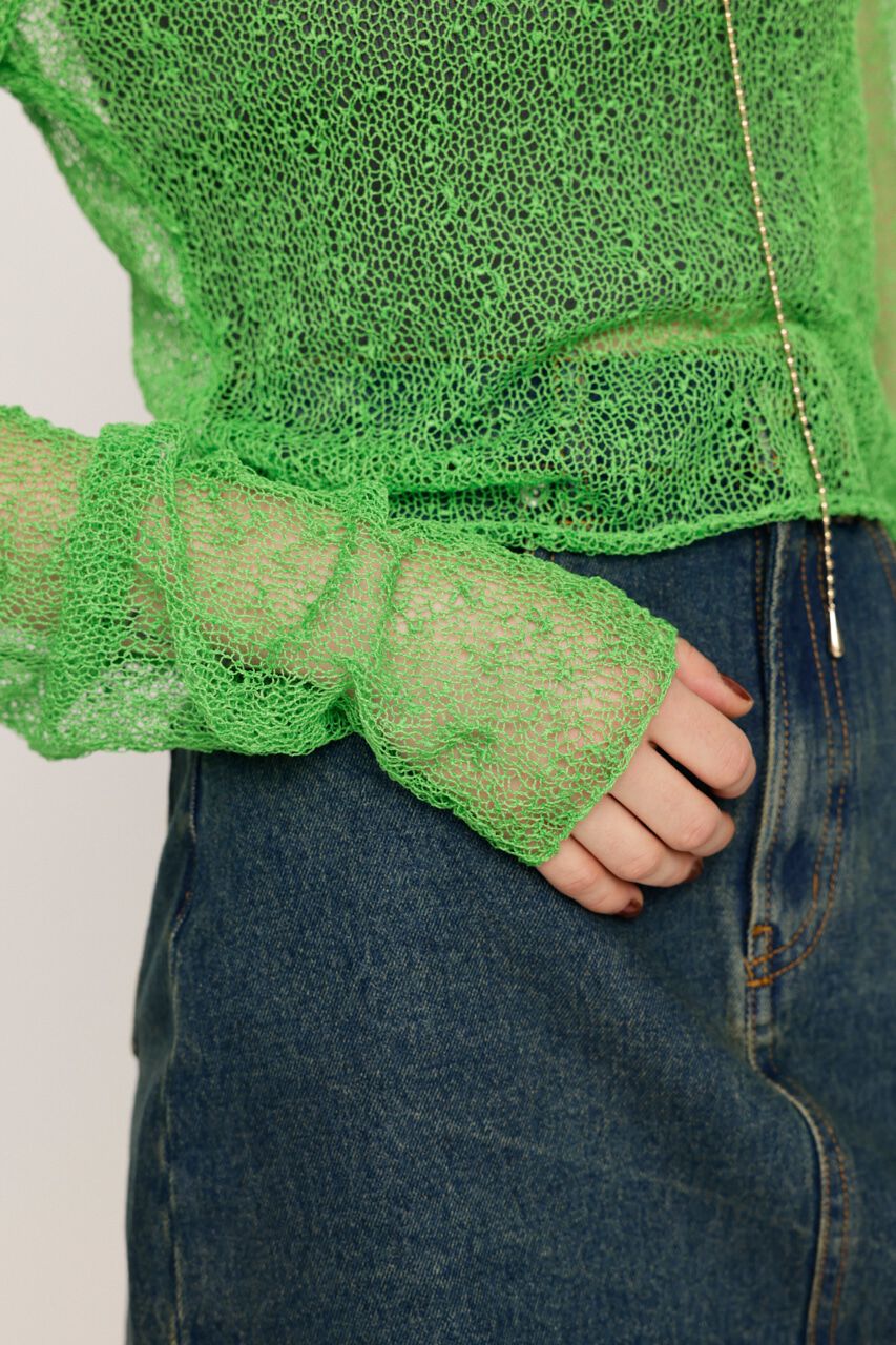 SLY「NEP SHEER KNIT トップス」|ニット・セーター|