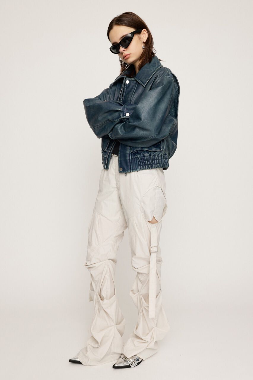 SLY「NYLON TUCK FLARE パンツ」|その他|IVOY3