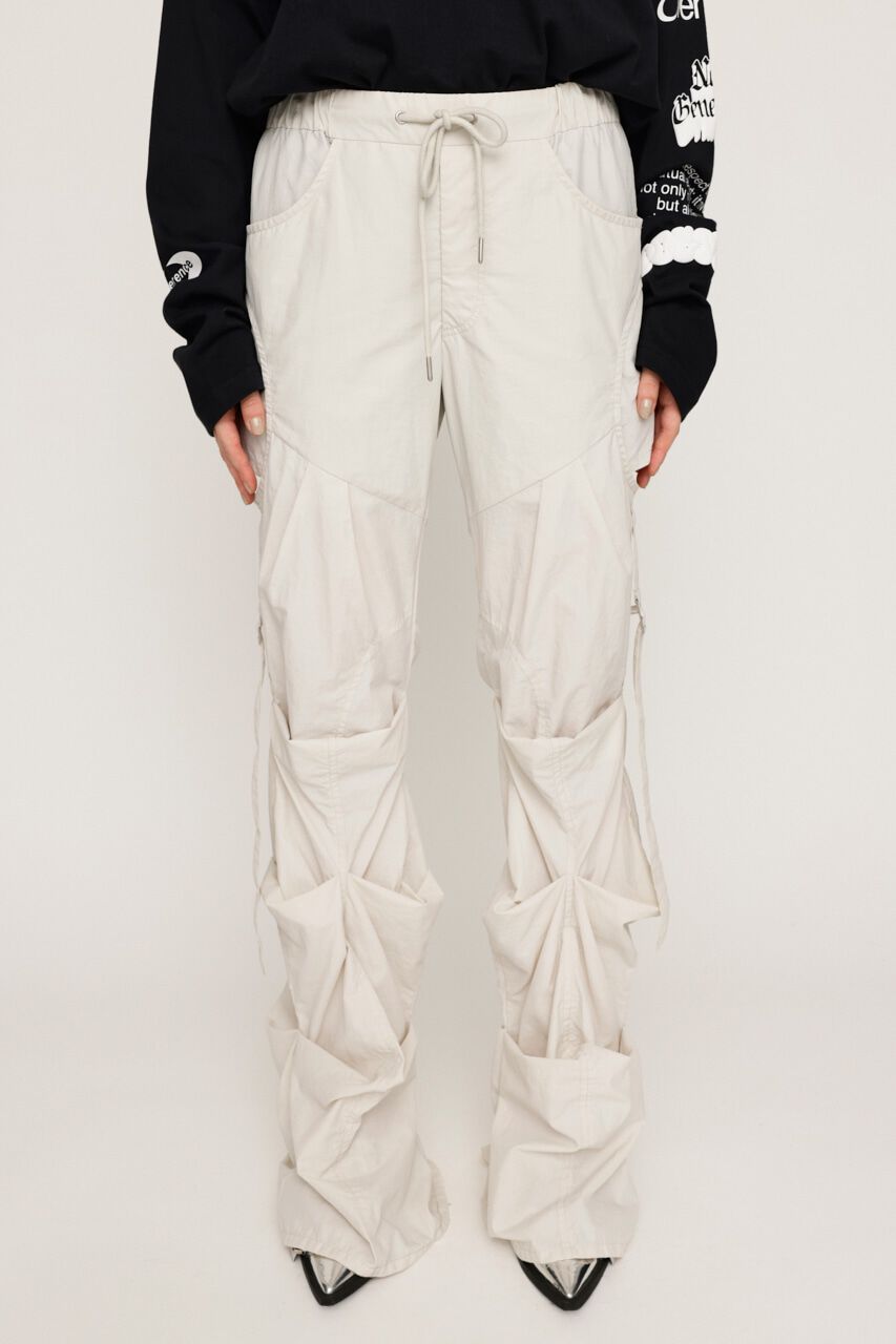 SLY「NYLON TUCK FLARE パンツ」|その他|