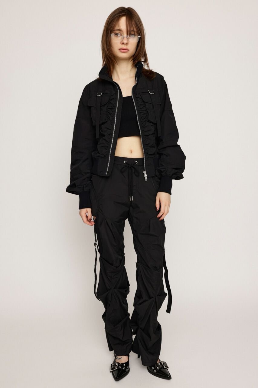 SLY「NYLON TUCK FLARE パンツ」|その他|