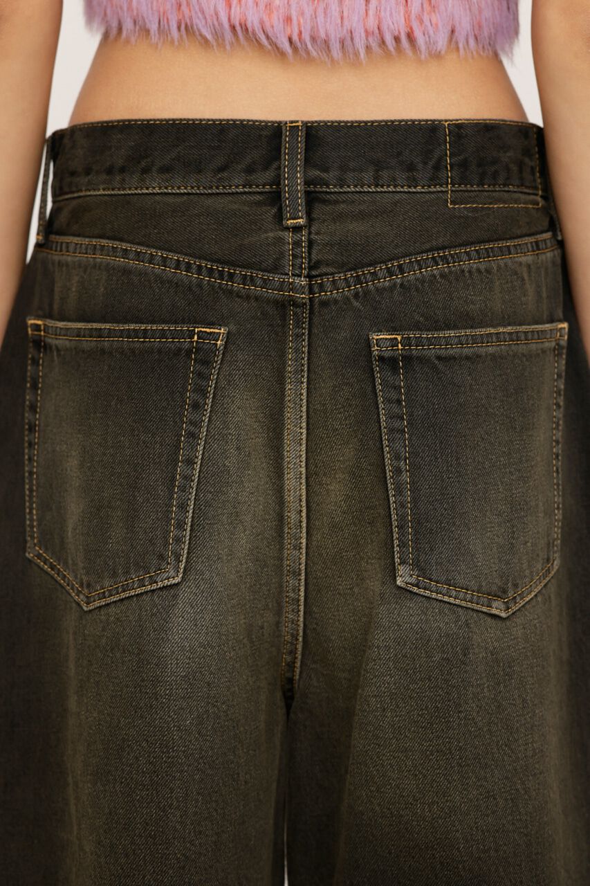 SLY「TRACY WIDE HALF PT-BE」|デニム|