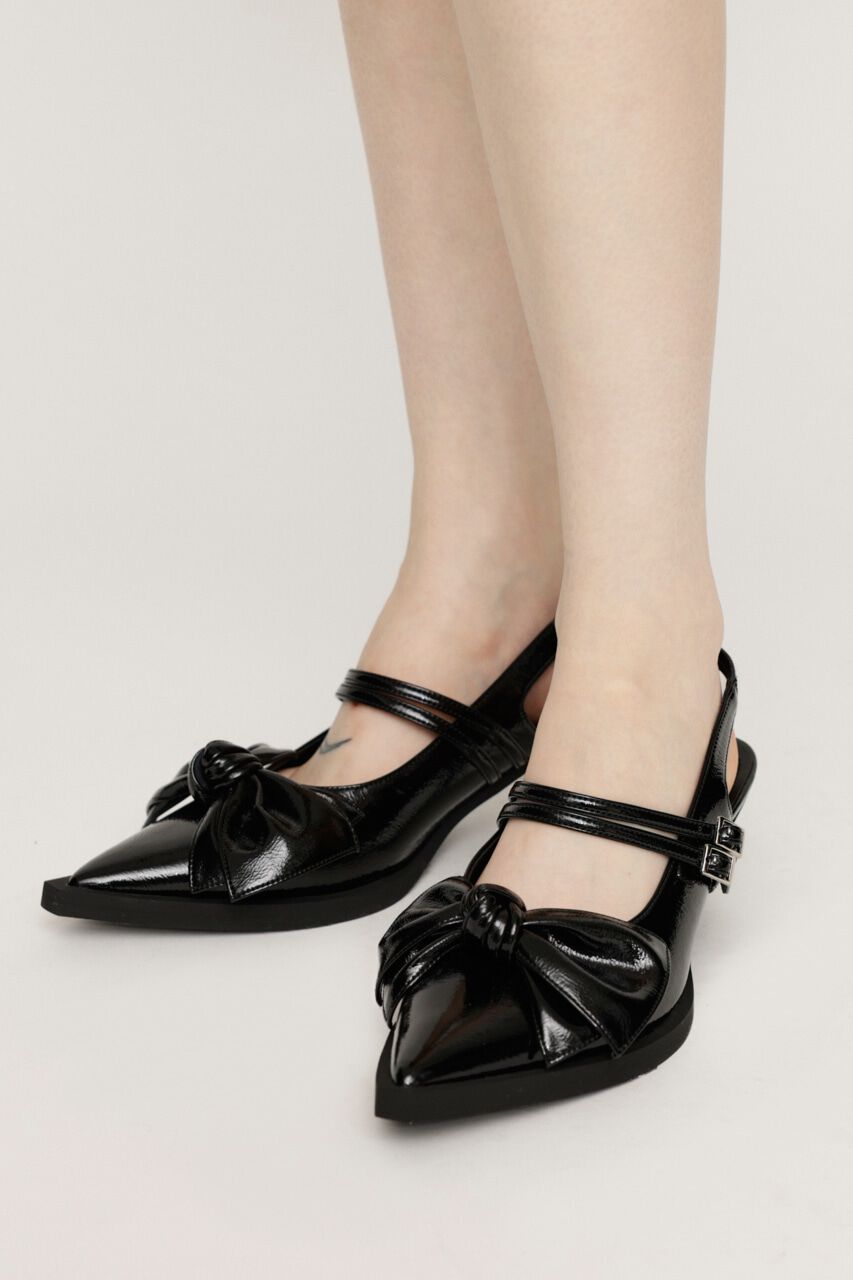 SLY「RIBBON DESIGN POINTED サンダル」|サンダル|