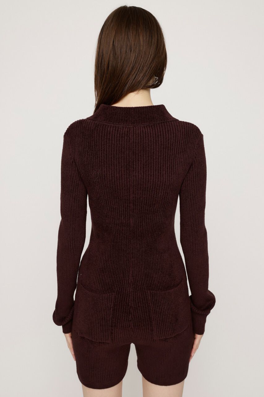 SLY「FRONT ZIP MOLE YARN ロンパース」|その他|